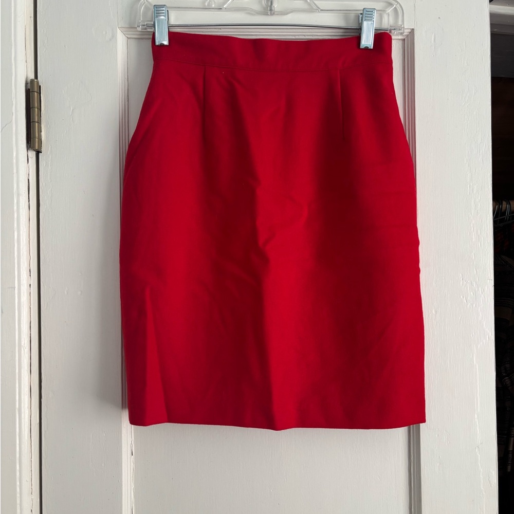 United Colors Of Benetton Vibrant Red Pencil Skirt - size 40
